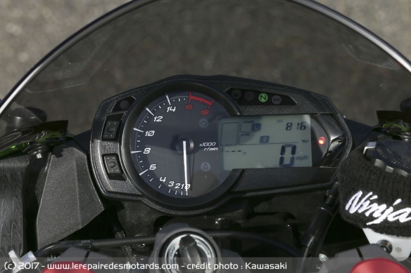Compteur de la Kawasaki ZX-6R