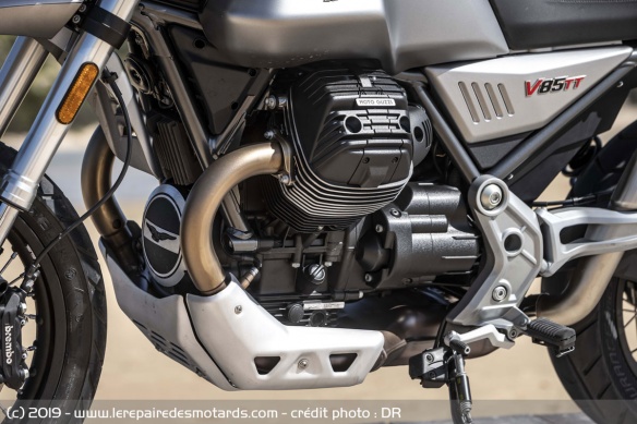 Le V-Twin à 90° de la Moto Guzzi V85 TT