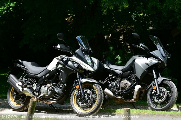 Comparo Suzuki V-Strom 650 XT vs Yamaha Tracer 7 GT