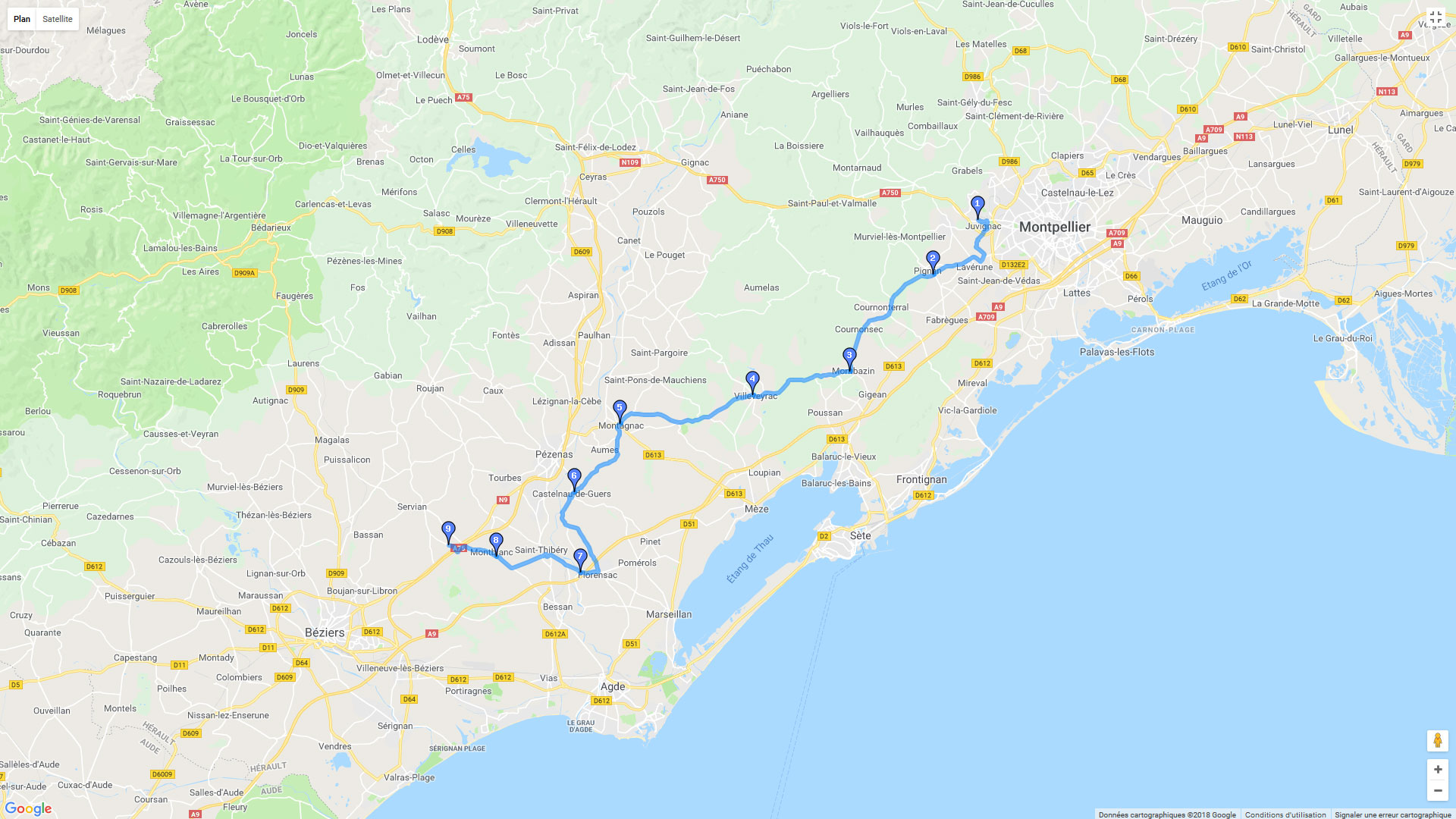 Pour zoomer sur la carte et avoir plus de détails, connectez-vous ! Carte roadbook Les jardins de St Adrien