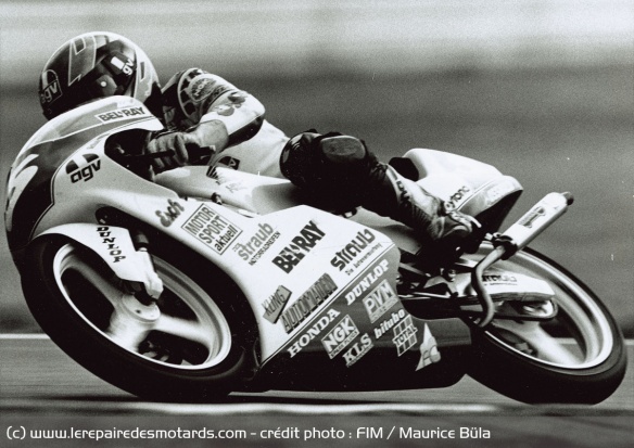 Dirk Raudies au guidon de la Honda du Team Europa Raudies en 1993