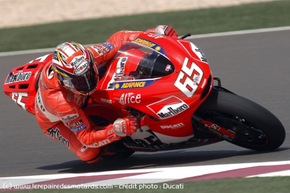 Capirex sur la Ducati Desmosedici en 2005