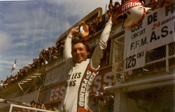 Guy Bertin victorieux sur le GP de France en 1979 (photo : DR)