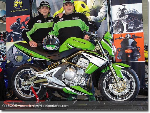 Coupe Kawasaki ER-6 : moto pr&eacute;par&eacute;e