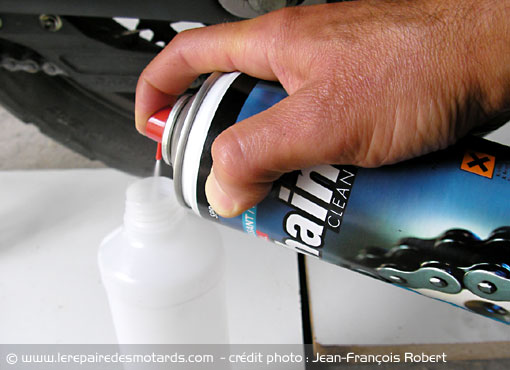 Liquide nettoyage chaine