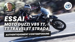 Essai trails Moto Guzzi V85 TT, TT Travel et Strada