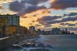 Un coucher de soleil à La Havane