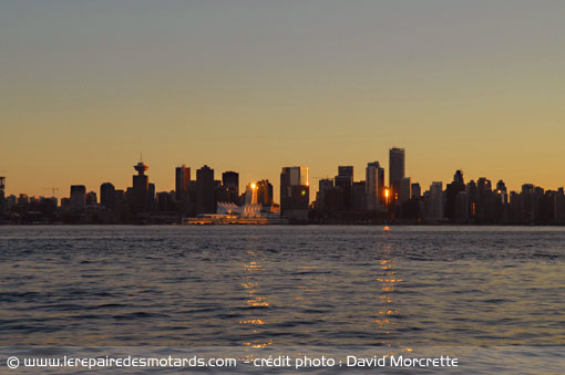 Coucher de soleil sur Vancouver