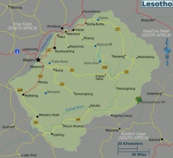 Lesotho : code de la route et réseau routier