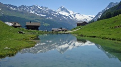 Lac d'Arbaye Dent-Blanche en Suisse 