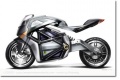 Une moto superbike hybride électrique/essence