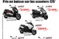 Baisses prix scooters Yamaha