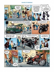BD Motards à jamais : planche (c) Delcourt