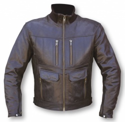 Blouson en cuir Fender Helston's Petrol marron