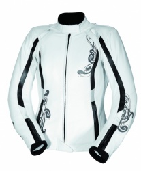 Blouson femme en cuir nappa iXS Kassandra blanc