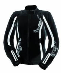 Blouson femme en cuir nappa iXS Kassandra noir