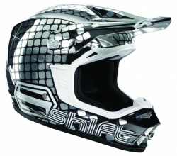 Casque Cross Shift Riot Fever en polycarbonate-profil