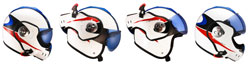 Casque Roof Boxer V8 Suzuka positions