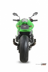 Echappement homologué titane Mivv Double Gun sur Kawasaki
