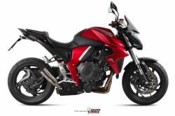 Echappement homologué titane Mivv Double Gun sur moto