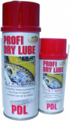 Lubrifiant sec pour chaînes Profi Dry Lube bombe 400ml et 150ml