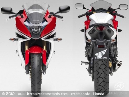 Nouveauté : Honda CBR600F 2011 AV AR