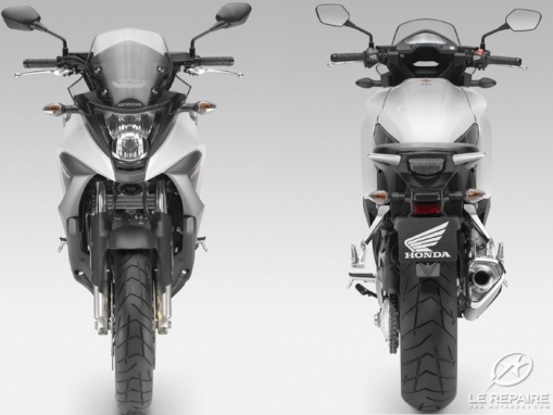 Honda Crossrunner 800 avant et arrière