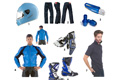 vie bleu sélection produits moto coloris assortis