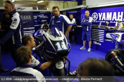 Le stand du team Yamaha Factory Racing