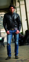 Blouson cuir Mac Adam Greenfield