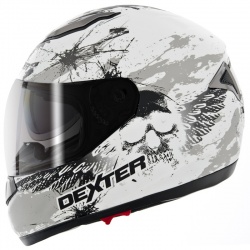 Casque intégral Dexter Fiber Demon blanc