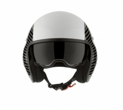 Casque jet AGV Diesel Hi-Jack blanc/rayures