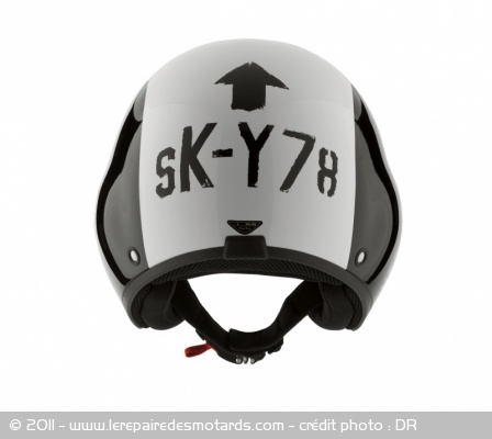 Casque jet AGV Diesel Hi-Jack noir/blanc/SK-Y78