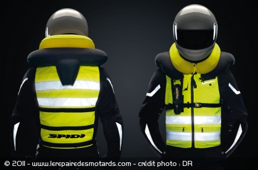 Gilet Airbag Spidi haute visibilité