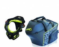 Le sac Leatt Brace peut accueillir un casque intégral et une protection cervicale