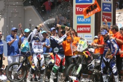Dakar 2011 : podium moto ktm yamaha