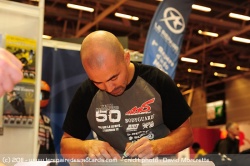Dédicaces Vincent Bocquet sur le Salon de la Moto