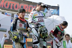 Championnat Elite MX : podium de la seconde épreuve à Romagné