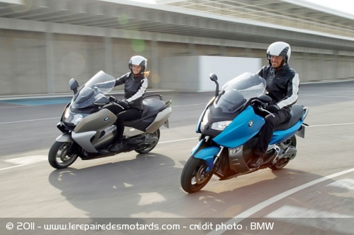 Maxi-scooters BMW C 650 GT et C 600 Sport