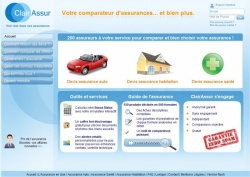 Page d'accueil du site ClairAssur.fr 