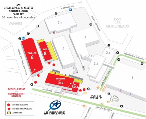 Salon de la Moto Scooter Quad 2011 : stand Le Repaire des Motards