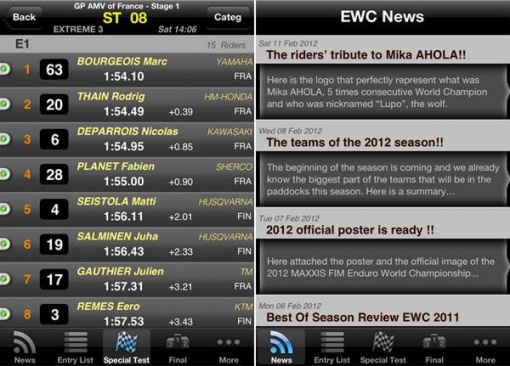 Le Mondial d'Enduro débarque sur iPhone