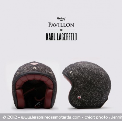 Casques haute-couture par Karl Lagerfeld
