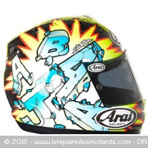 Casque de Karel Abraham