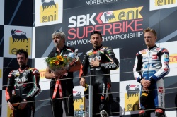 WSBK : Un podium 100% Aprilia en 1ère course