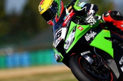 Sykes et les faux phares de sa Kawasaki ZX10R - Crédit photo : WorldSBK