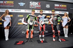 Le podium de la Superpole Tissot