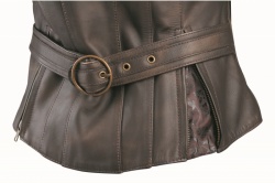 Blouson cuir femme McAdam Cannelle