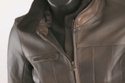 Blouson cuir femme McAdam Cannelle
