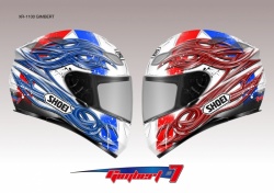Casque intégral XR1100 Gimbert Replica par Shoei